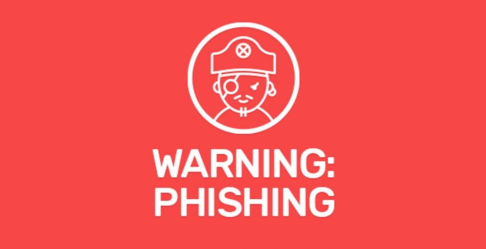 warning phishing